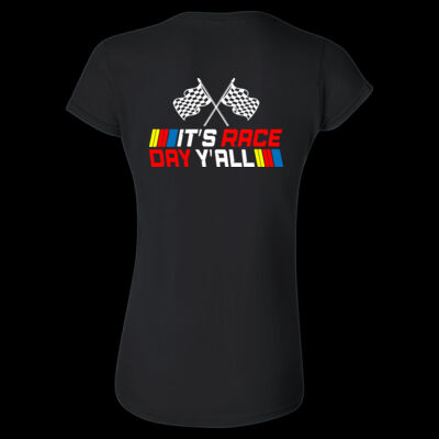 It's Race Day Y'All - Women's Softstyle® T-Shirt Thumbnail